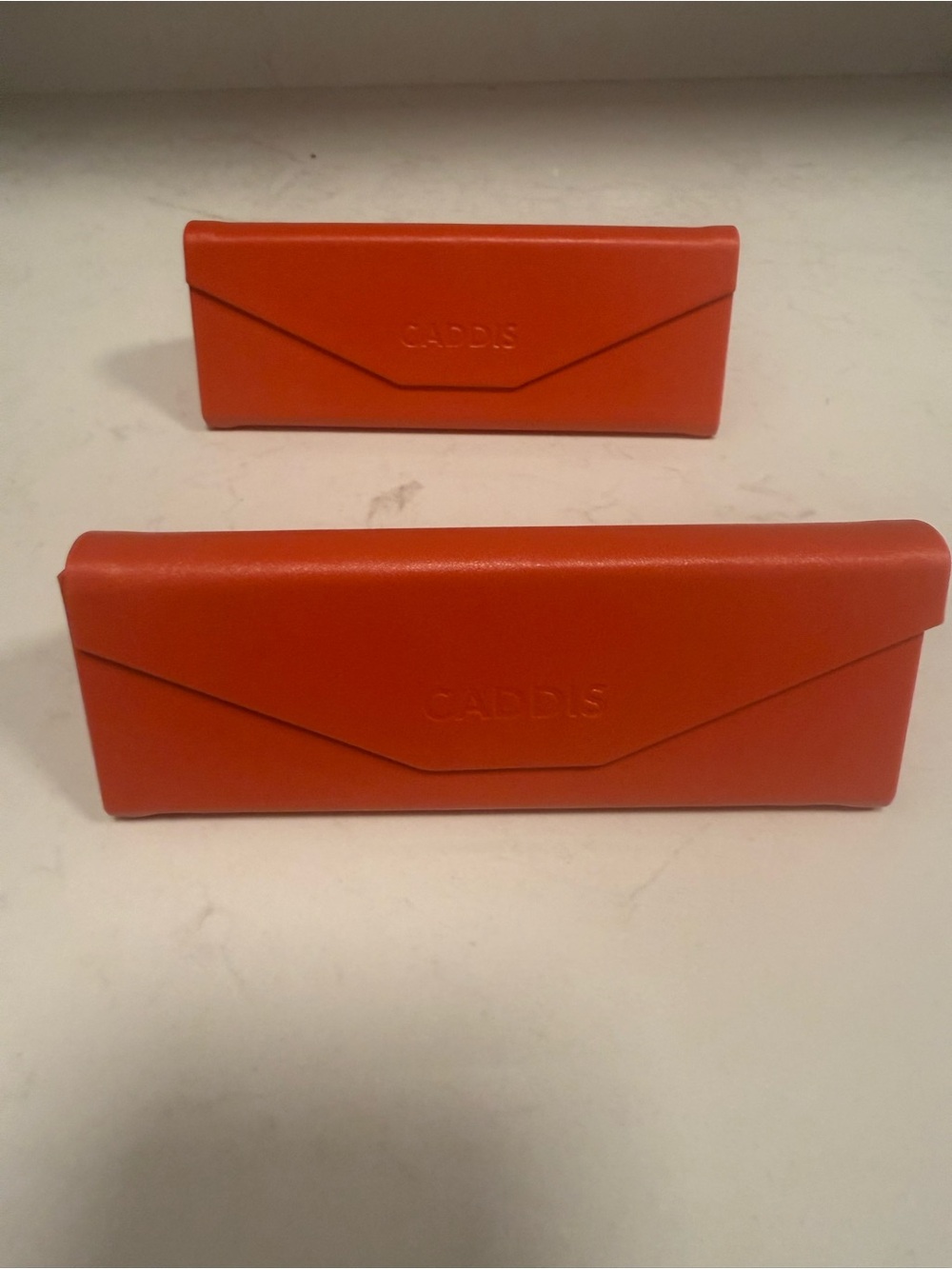 Brand New Caddis Orange Eyeglass Case - Envelope Style